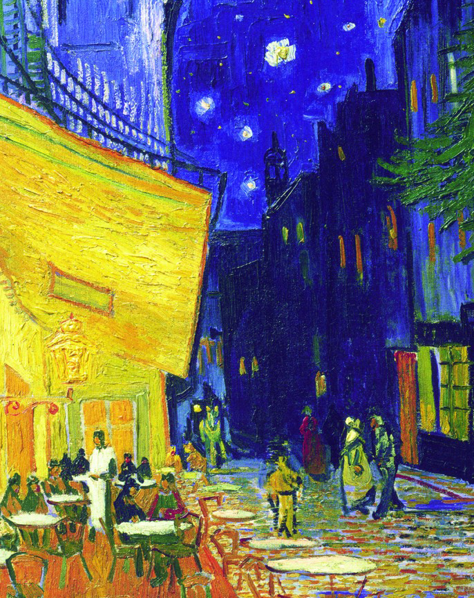 Terrazza del caffè la sera_sito- part